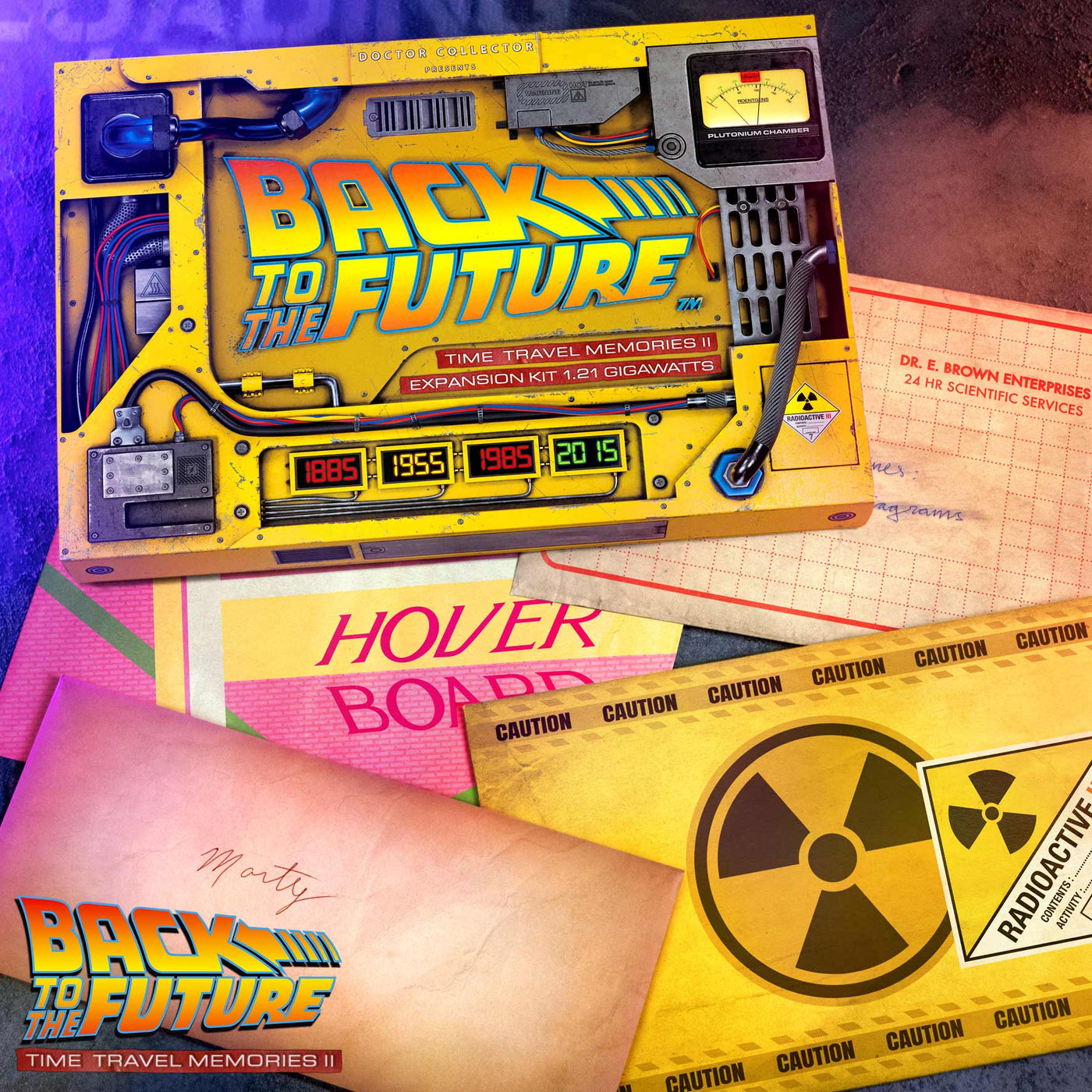 Back to the Future Time Travel Memories II Expansion Kit — "1.21 Gigawatts" Edition prop replicas (BacktotheFuture.com / DoctorCollector.com exclusive!) by MyHackerTech