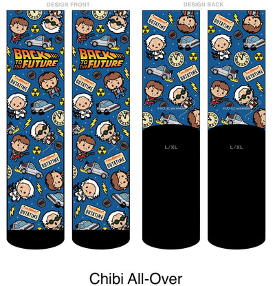 Back to the Future "Chibi All-Over" Unisex Socks by MyHackerTech