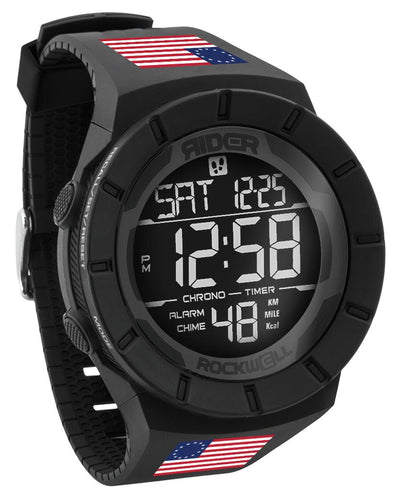 Coliseum Fit™ Betsy Ross Edition (Phantom Black) Watch by MyHackerTech