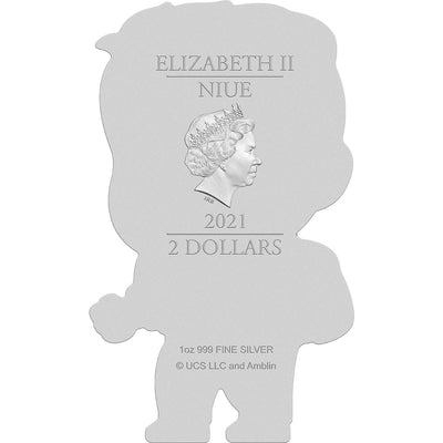 Back to the Future Limited Edition 2021 Biff Tannen shaped 1oz silver coin by MyHackerTech