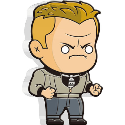 Back to the Future Limited Edition 2021 Biff Tannen shaped 1oz silver coin by MyHackerTech