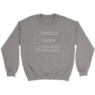 Too busy hacking - Crewneck Sweatshirt by MyHackerTech