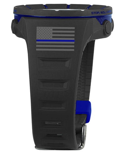 Coliseum Fit™ Police - Freedom Edition (Black/Blue) Watch by MyHackerTech