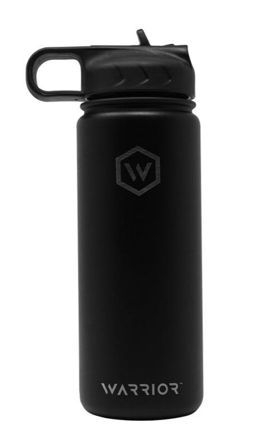 Rockwell Warrior Flask - Double Walled - Stainless Steel Flask - (BLACK) by MyHackerTech