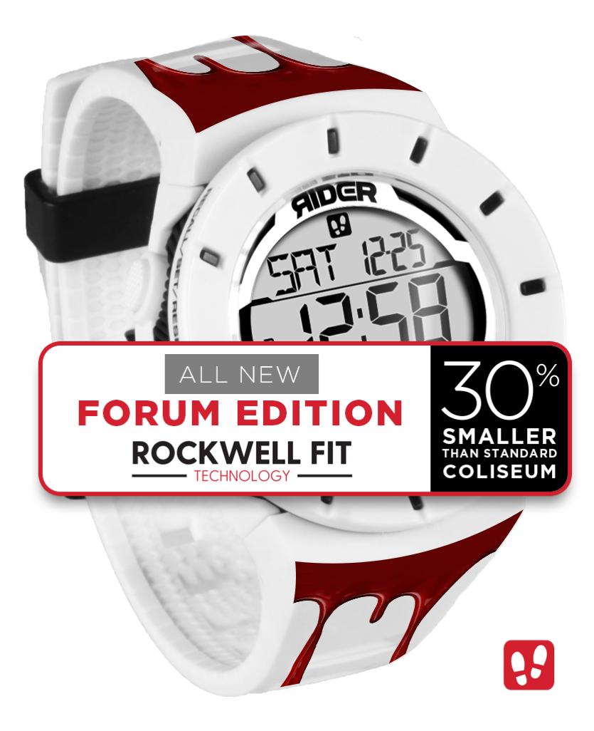 The Coliseum Fit™ - Blood FORUM EDITION (White/Black) Watch by MyHackerTech