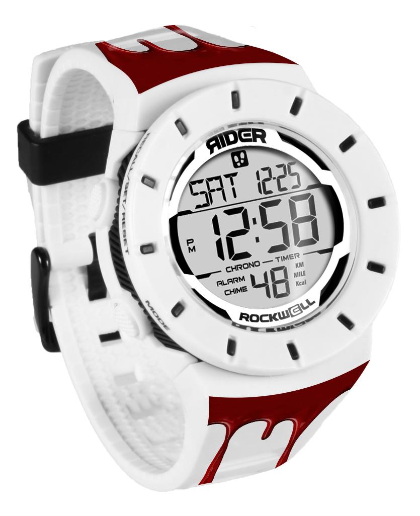 The Coliseum Fit™ - Blood FORUM EDITION (White/Black) Watch by MyHackerTech