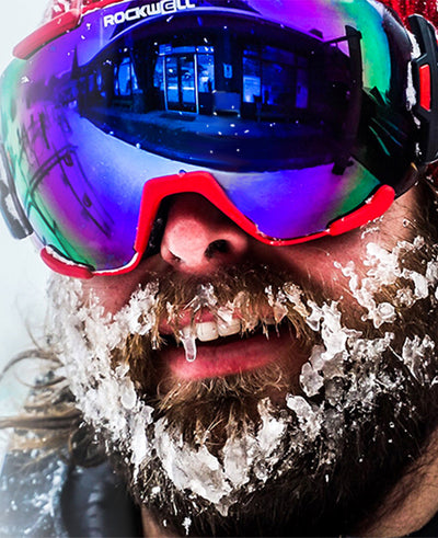 Bomber Goggles (Red w/Flash Blue Lens) by MyHackerTech