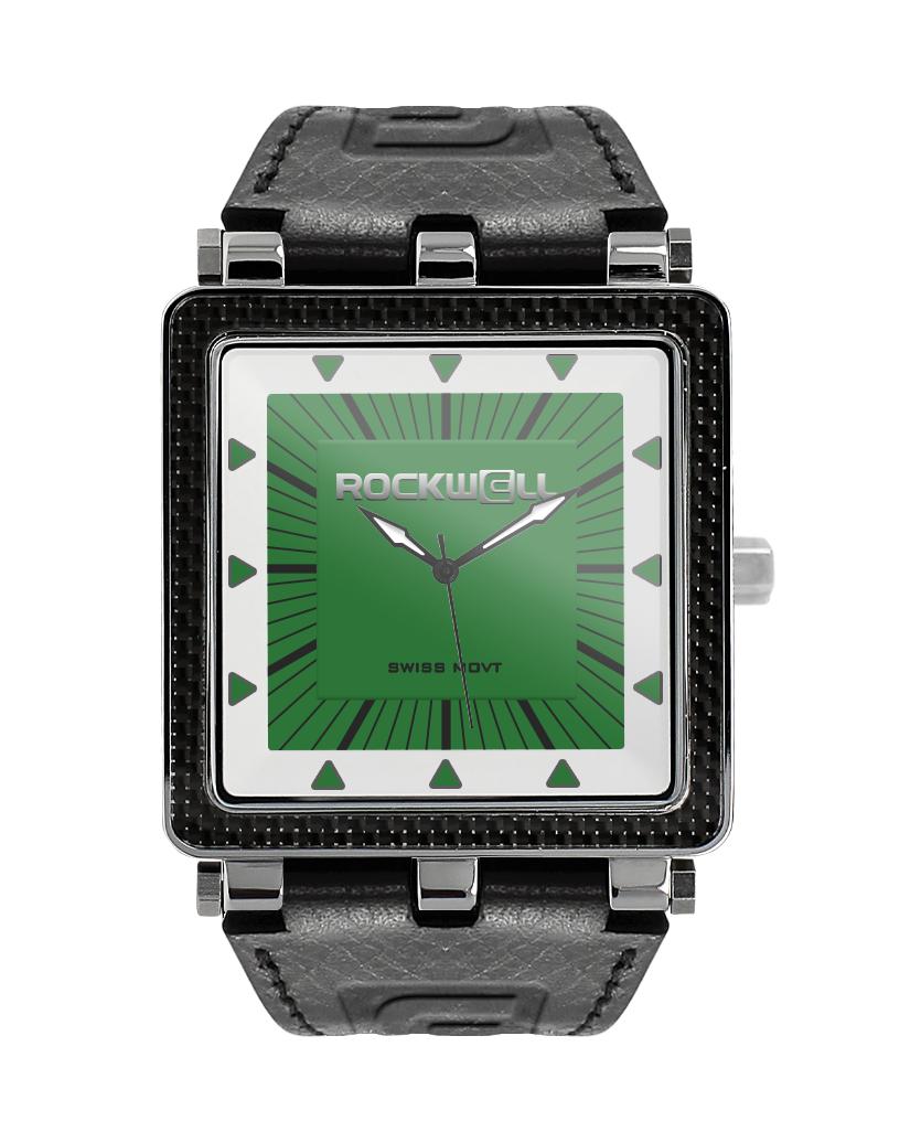 CF Leather (Black/Green) Watch by MyHackerTech