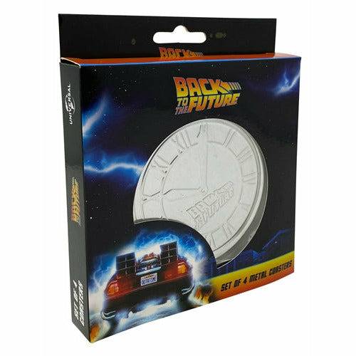 Back to the Future Set of 4 Metal Coasters by MyHackerTech