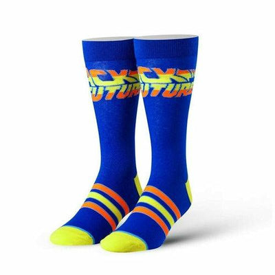 Back to the Future "Flames" Men's Straight Crew Socks (Size 6-13) by MyHackerTech