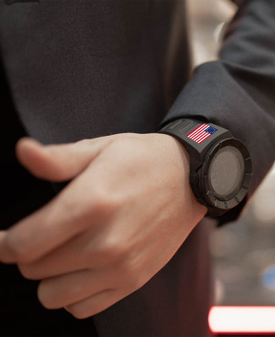 Coliseum Fit™ Betsy Ross Edition (Phantom Black) Watch by MyHackerTech