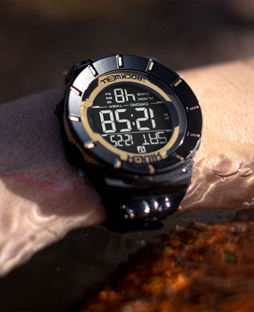 Coliseum Fit™ (Black/Gold) Watch by MyHackerTech