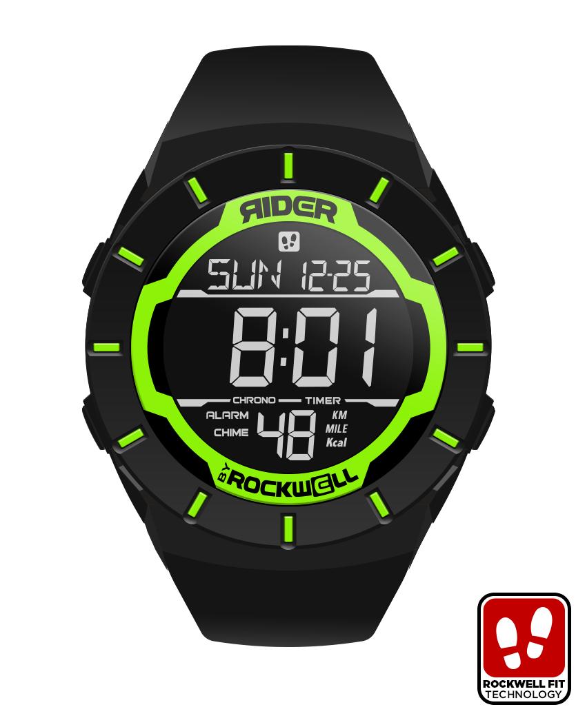 Coliseum Fit™ (Black/Green) Watch by MyHackerTech