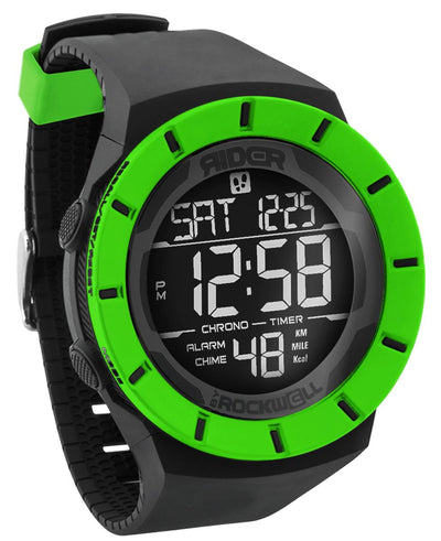 Coliseum Fit™ Halo Edition (Black/Green) Watch by MyHackerTech