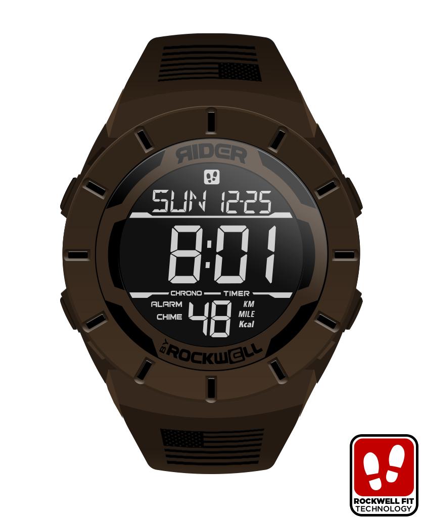 Coliseum Fit™ - Freedom Edition (Gunstock Brown/Black) Watch by MyHackerTech