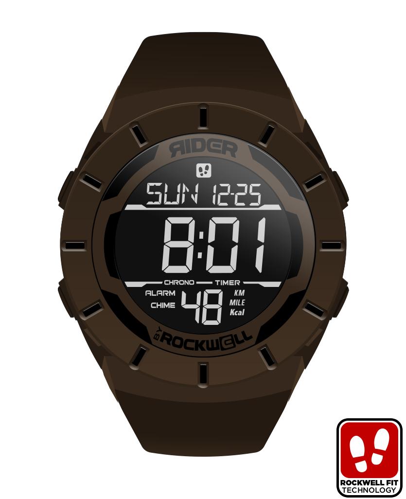 Coliseum Fit™ (Gunstock Brown/Black) Watch by MyHackerTech