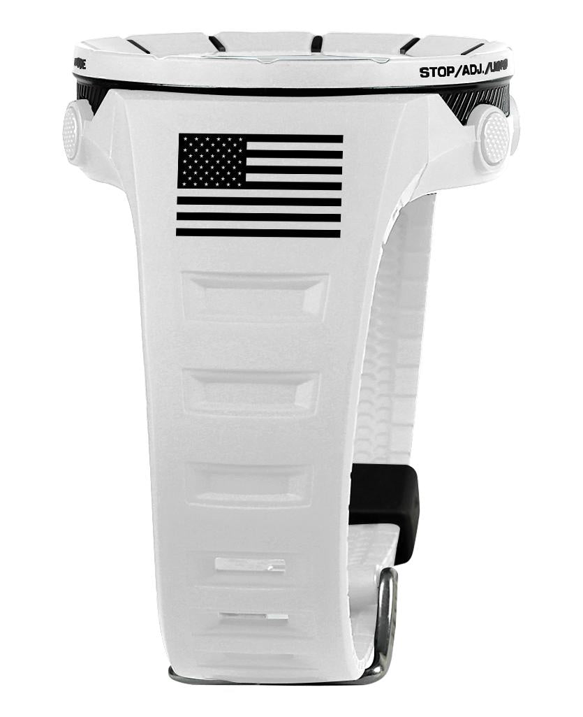 Coliseum Fit™ Freedom Edition (White/Black) Watch by MyHackerTech