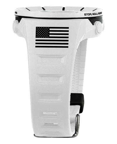 Coliseum Fit™ Freedom Edition (White/Black) Watch by MyHackerTech