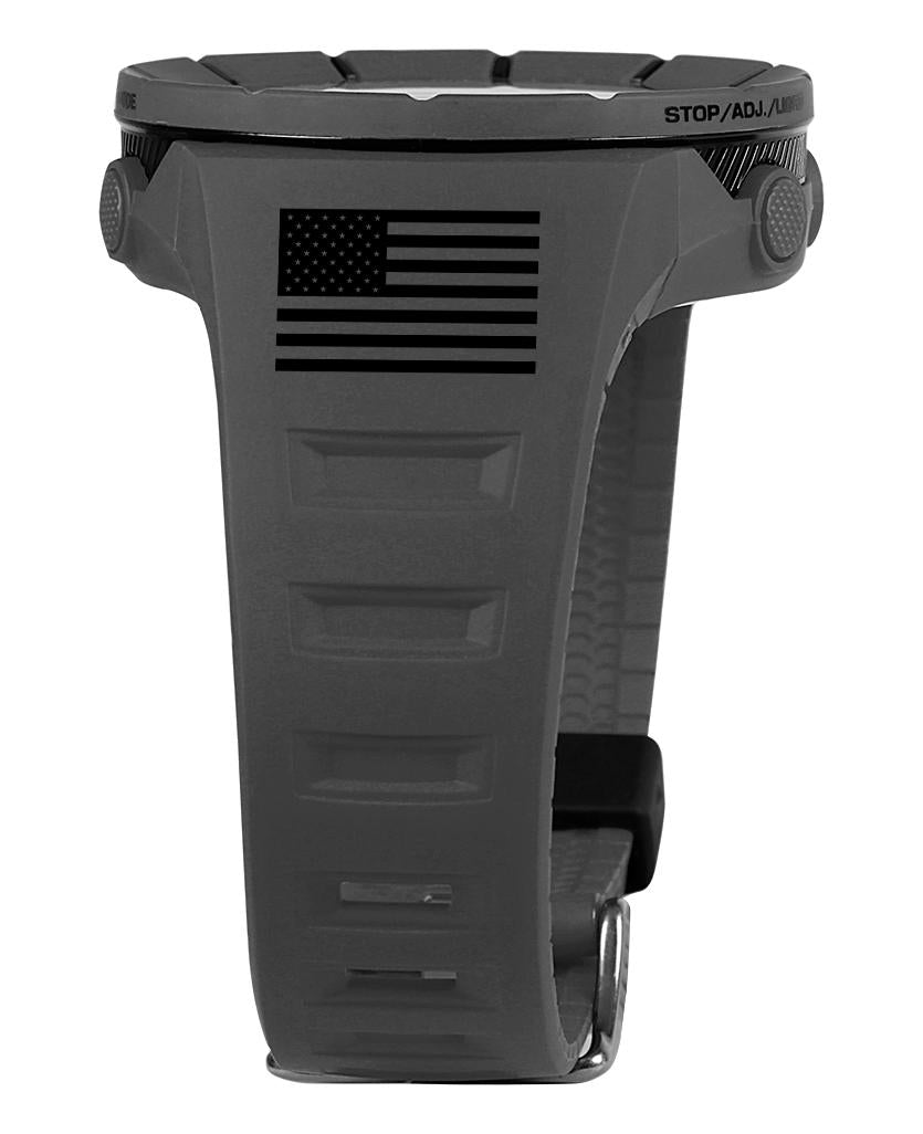 Coliseum Fit™ Freedom Edition (Gray/Black) Watch by MyHackerTech
