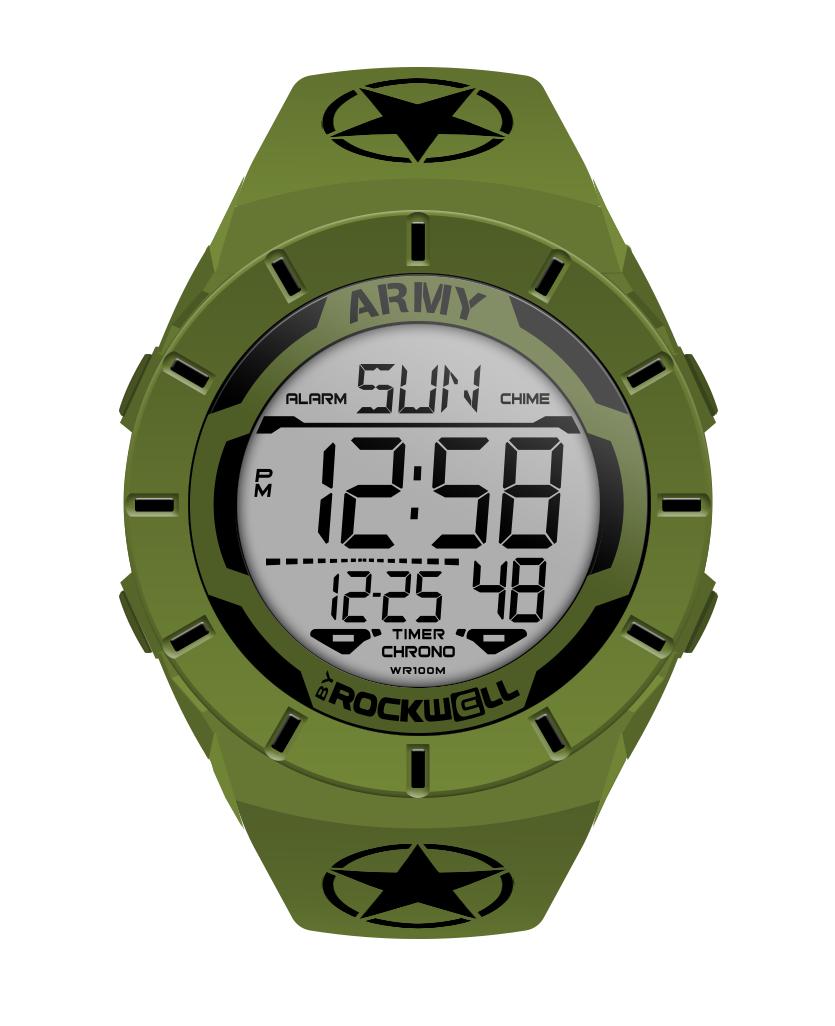 Coliseum Army Edition (OD Green/Black) Watch by MyHackerTech