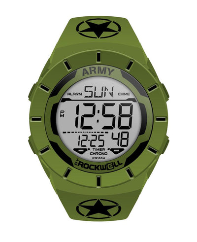 Coliseum Army Edition (OD Green/Black) Watch by MyHackerTech