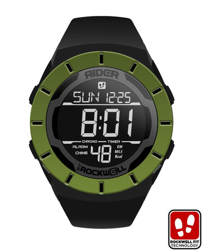 Coliseum Fit™ Halo Edition (Black/ OD Green) Watch by MyHackerTech