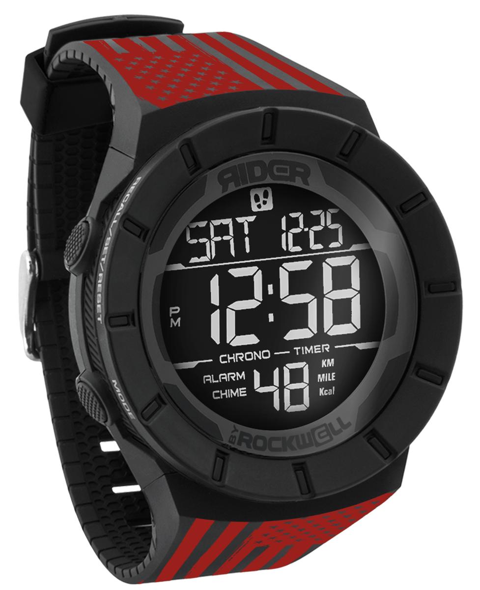 Coliseum Fit™ Assault - Red Edition (Phantom Black) Watch by MyHackerTech
