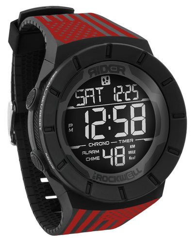 Coliseum Fit™ Assault - Red Edition (Phantom Black) Watch by MyHackerTech