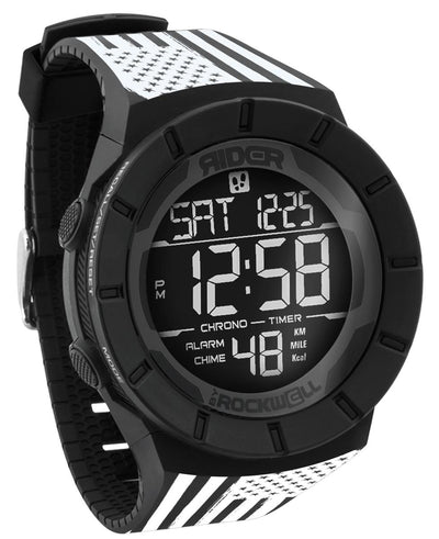 Coliseum Fit™ Assault - White Edition (Phantom Black) Watch by MyHackerTech
