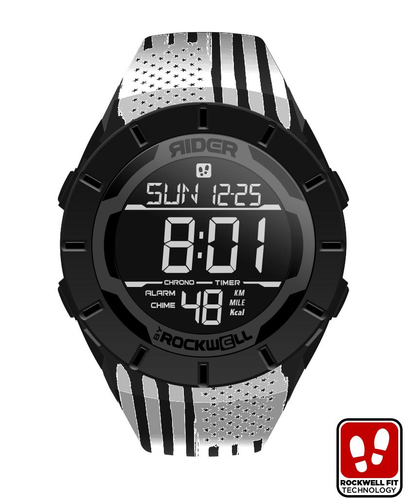 Coliseum Fit™ Assault - White Edition (Phantom Black) Watch by MyHackerTech