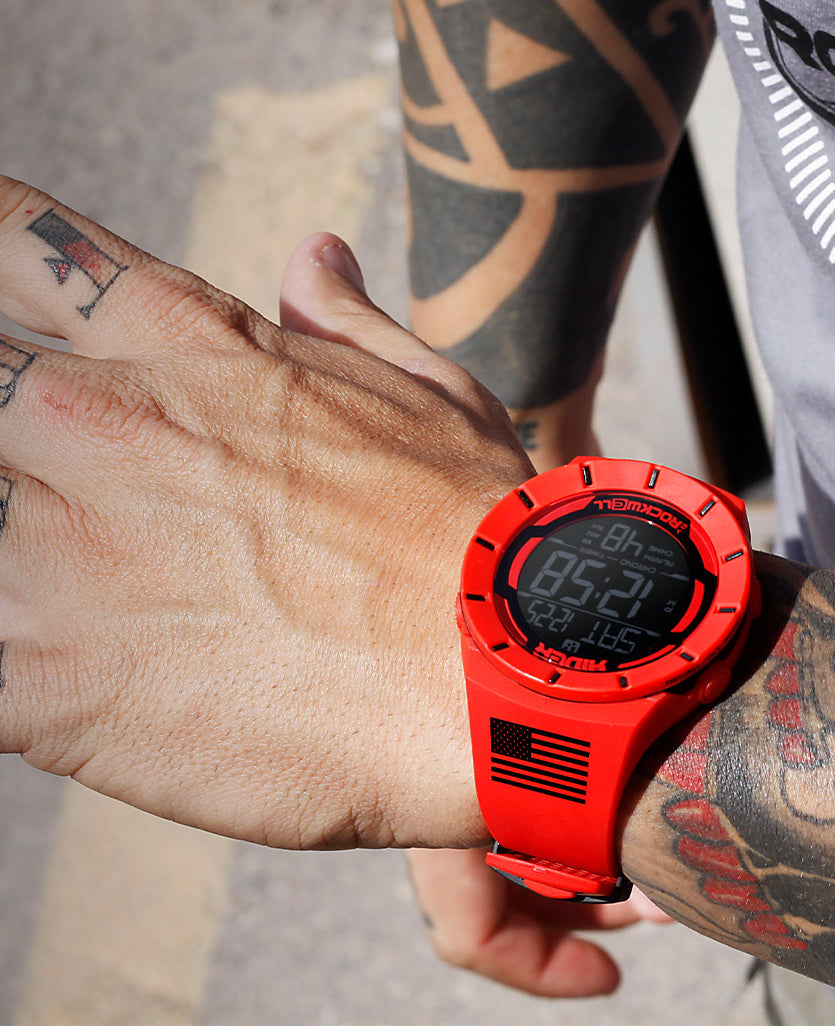 Coliseum Fit™ R.E.D. Edition (Red/Black) Watch by MyHackerTech