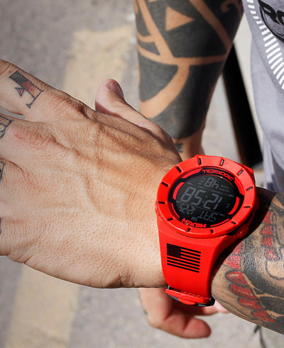 Coliseum Fit™ R.E.D. Edition (Red/Black) Watch by MyHackerTech