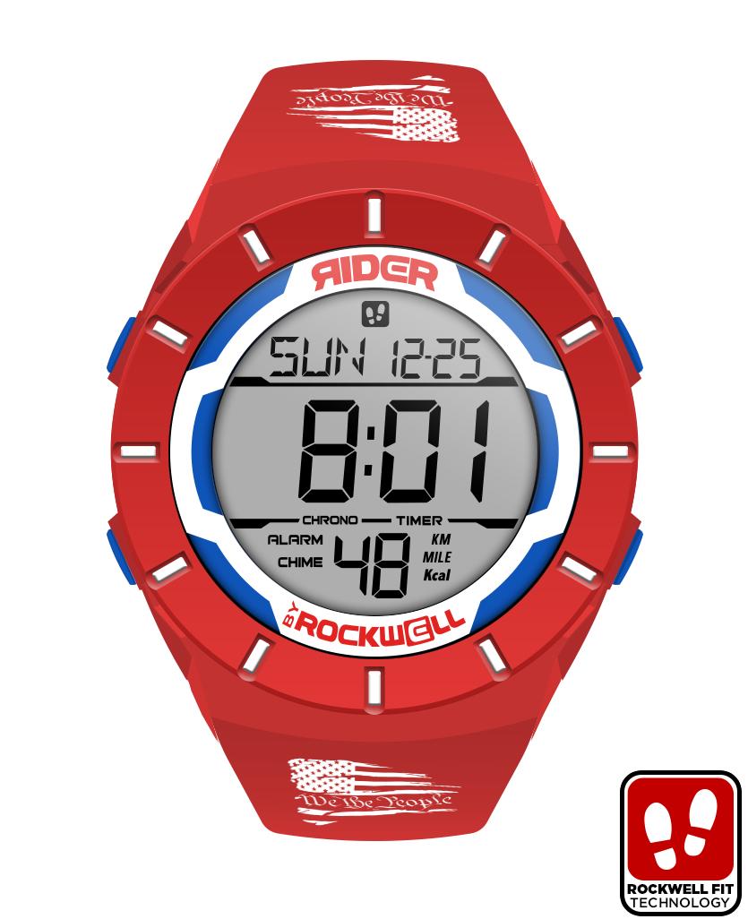 Coliseum Fit™ We The People Edition (Red/White/Blue) Watch by MyHackerTech