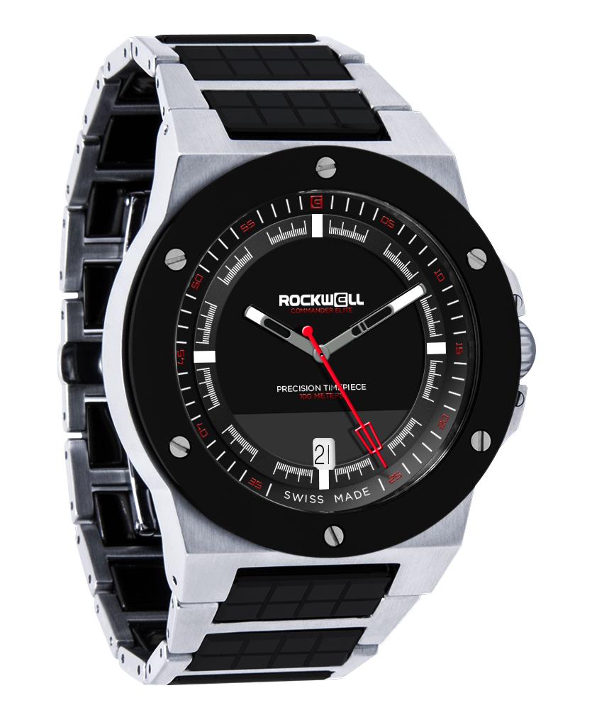 Commander Elite Tier 3 Edition(Silver/Black Ceramic) Watch by MyHackerTech