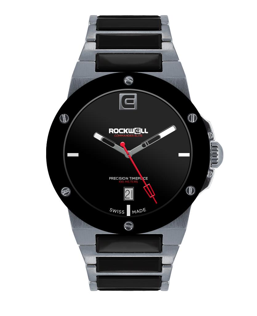 Commander Elite Tier 1 Edition (Silver/Black Ceramic) Watch by MyHackerTech