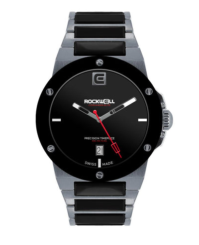 Commander Elite Tier 1 Edition (Silver/Black Ceramic) Watch by MyHackerTech