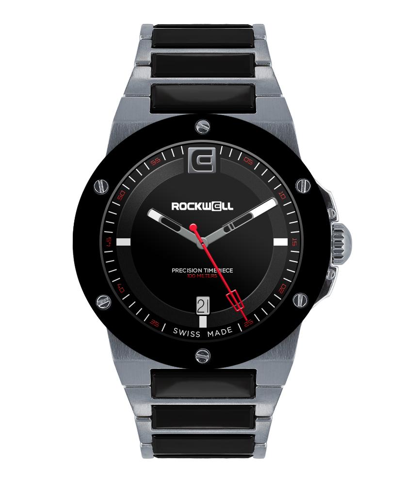 Commander Elite Tier 2 Edition (Silver/Black Ceramic) Watch by MyHackerTech