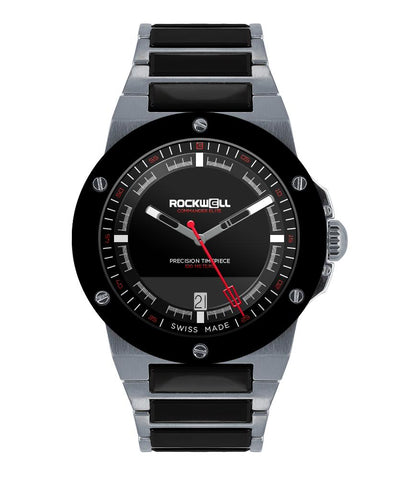 Commander Elite Tier 3 Edition(Silver/Black Ceramic) Watch by MyHackerTech