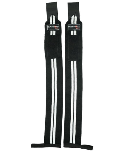 Rockwell Fit™ Wrist Wraps - 24 inch (Black/White) by MyHackerTech