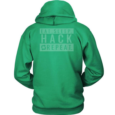 Eat sleep hack repeat v1- Unisex Hoodie by MyHackerTech