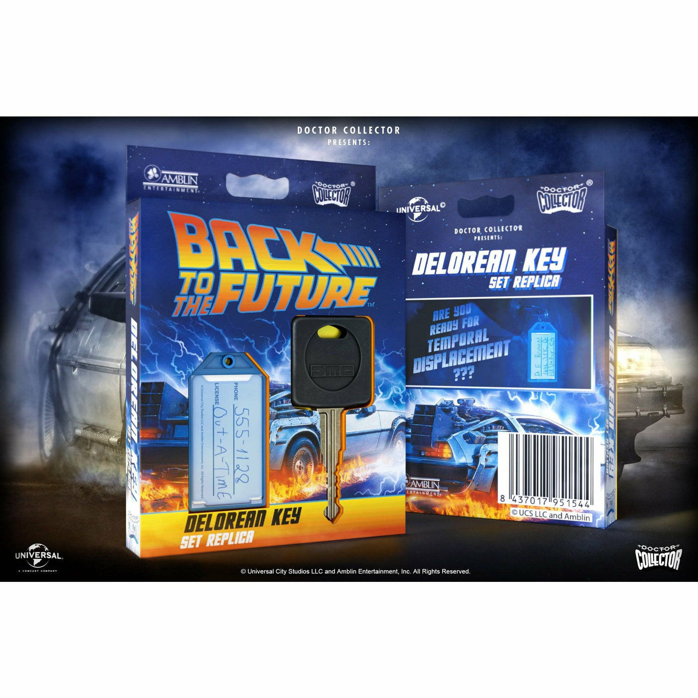 Back to the Future DeLorean Key Set Replica by MyHackerTech