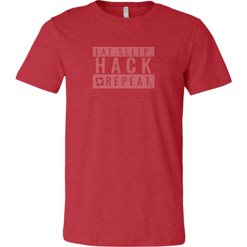 Eat sleep hack repeat v1 - Canvas Mens Shirt by MyHackerTech