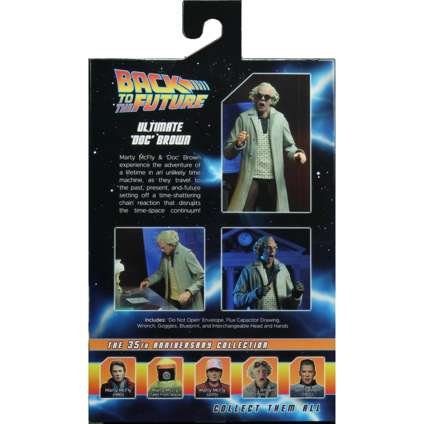 NECA Back to the Future 7" Scale Action Figure - Ultimate Doc Brown (1955) by MyHackerTech