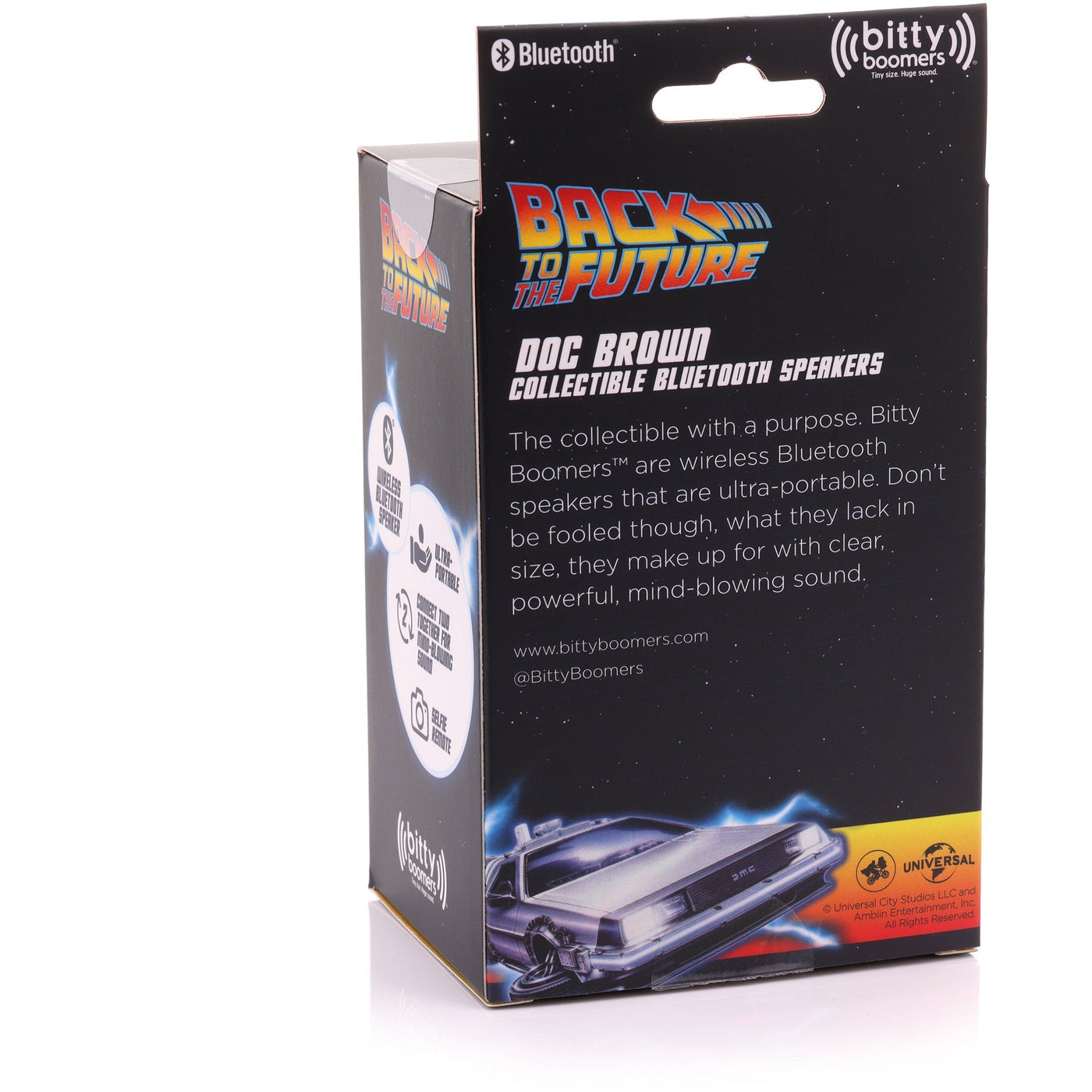 Universal Back to the Future Doc Brown Bitty Boomer Bluetooth Speaker by MyHackerTech