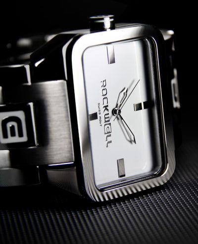 Duel Time (Silver/White) Watch by MyHackerTech