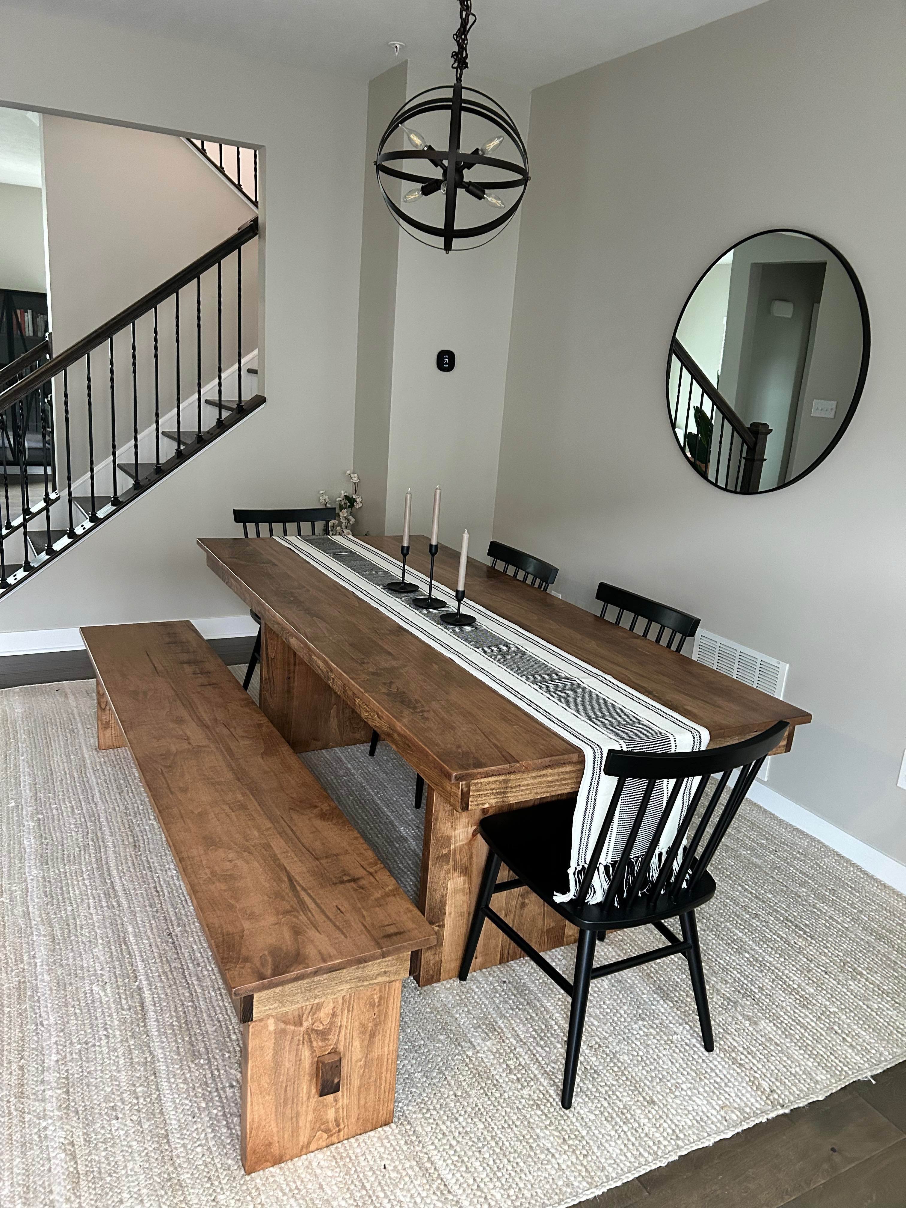 Pedestal Farmhouse Dining Table – MyHackerTech