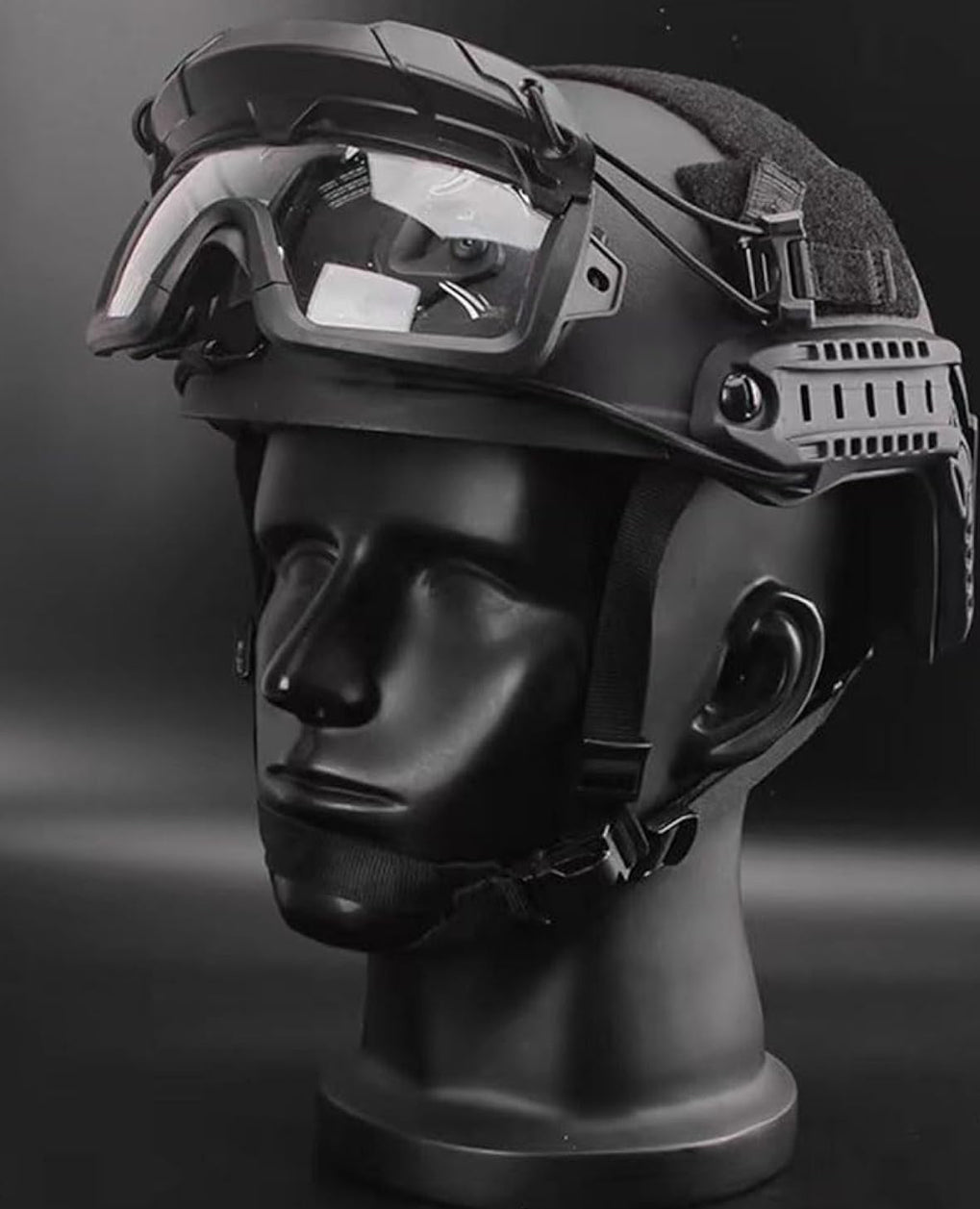 tactical helmet night vision goggles Tactical Helmet Goggles with Arc Rail Attachments Tan