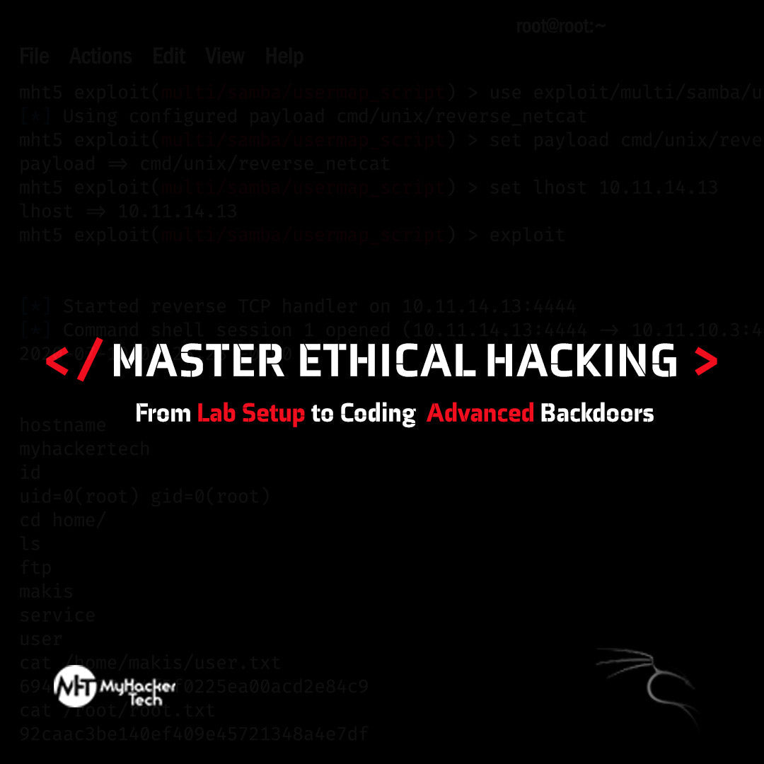 1 Ethical Hacking Course From Lab Setup To Coding Advanced Backdoor