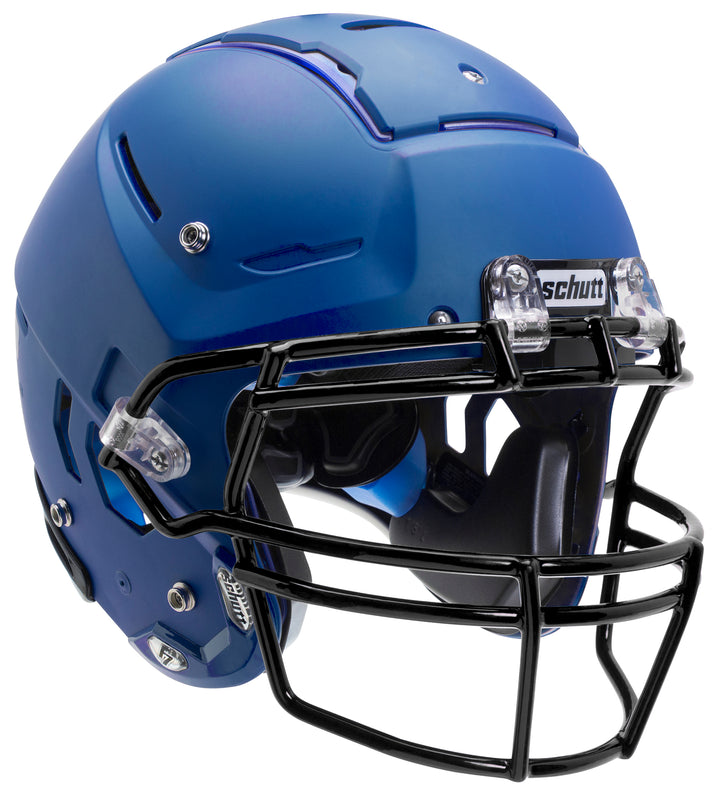 dark blue youth football helmet Schutt F7 LX1 Matte Youth Football Helmet