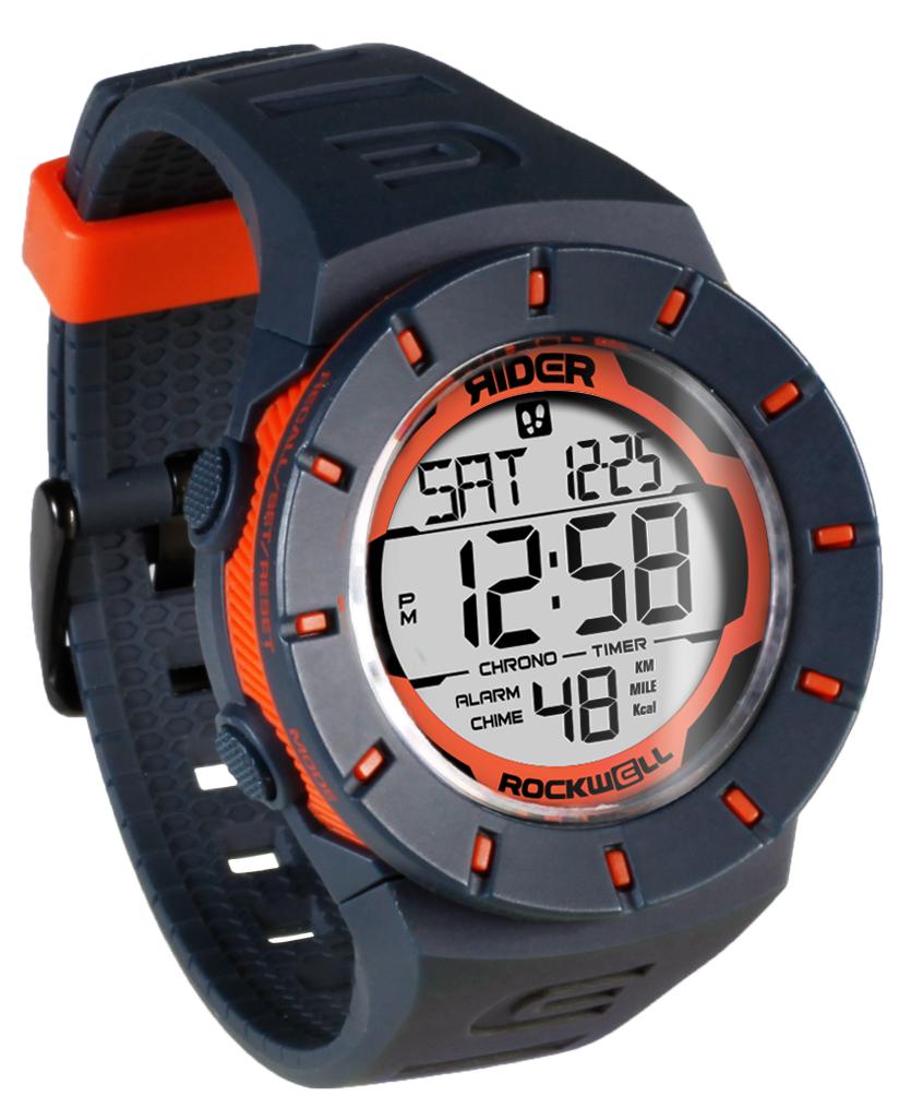 Coliseum Fit™ Forum (Cobalt Blue/Orange) Watch by MyHackerTech